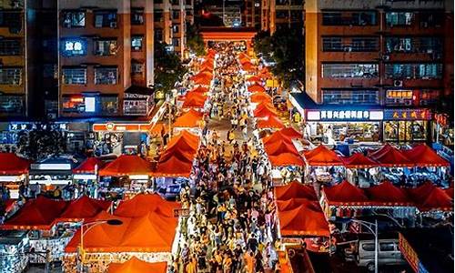 天气不错的夜市街图片_天气不错的夜市街