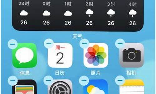 苹果手机天气预报显示图标意思_苹果桌面显示天气预警