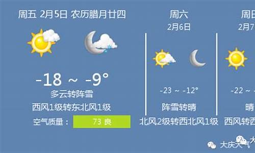 今天大庆天气预报_今天大庆天气预报24小时